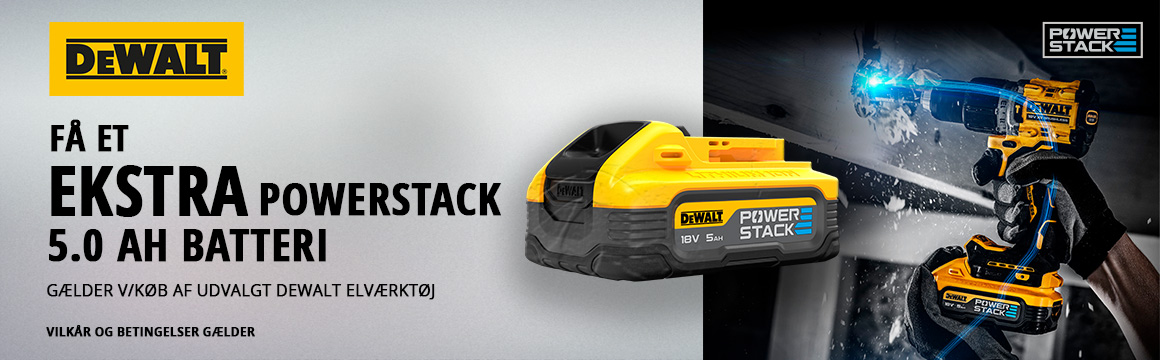 Dewalt Q1 Powerstack kampagne 1/2-31/3 202