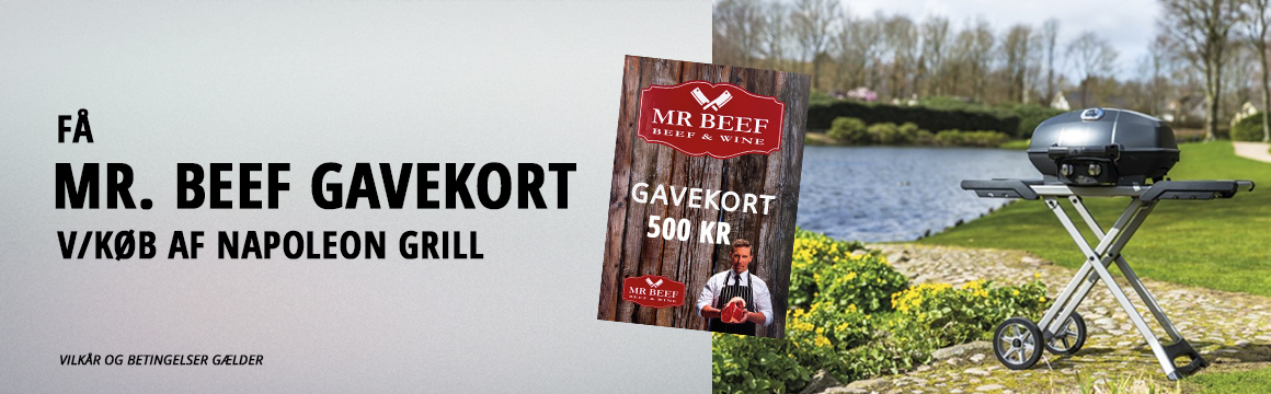 Gavekort til Mr Beef - Napoleon 31/3-13/4 2026