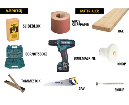 Gør det selv knagerække hos 10-4.dk